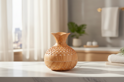 Wood Grain Essential Oil Diffuser – Smart Air Humidifier